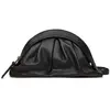 COCCINELLE Leren schoudertas Cheek Smooth Crossbody Noir zwart