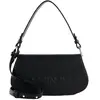 COCCINELLE Sac à main noir en cuir pour femme - Myrtha Maxi Log Mini C...