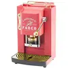 Faber Pro Deluxe Cafetière Dosettes 44mm Laiton Rouge Cerise