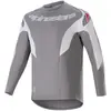Alpinestars A-Supra Race Shirt met lange mouwen, grijs-wit, afmeting X...