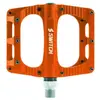 Pédales de BMX Freeride en aluminium avec picots Switch - orange - 100x90 mm