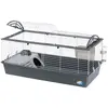 ferplast Casita 120 Cage pour lapin et cochon d'Inde - Bac Gris, L 119 x l 58 x H 61 cm