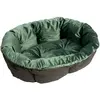 Ferplast Siesta Deluxe avec housse Sofà vert velours pour chien et chat - taille 10