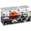 Ferplast Multipla Hamster Large - Dierenverblijf - 107.5x37.5x42 cm Zwart