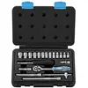 Coffret 20 pcs clé à cliquet douille 1/4' pouces Fervi S520