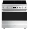 Smeg Cuisine Vitrocéramique Avec Four C9imx2 Induction 90 Cm 5 Feux