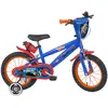 Hot Wheels, Vélo Enfant, Bleu-Orange, 14 pouces