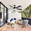 TANANT Ventilateur de plafond 132 cm LED dimmable 3 couleurs   Moteur ...