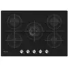 Candy Candy CVG74WPB Table de cuisson au gaz Noir - 5 foyers