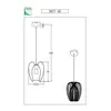 Fabas Luce, Suspension, Suspension Camp noir (E27)
