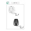 Fabas Luce, Lampe de table, Camp (E27)