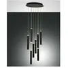 Suspension circulaire Fabas Luce Prado 8 lumières   LED 52 W à intensi...