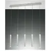 Suspension Fabas Luce Prado 5 lumières - LED 33W dimmable - Blanc mat ...