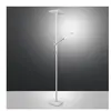 Idéal - Lampadaire LED blanc en métal H.180 cm Fabas Luce - 2 lumières...