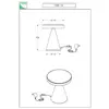 Fabas Luce, Lampe de table, 8019282511465 (750 lm)