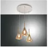 Fabas Luce, Suspension, Suspension Tris E27 Ø520mm ambre (E27)