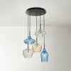 Fabas Luce, Suspension, Suspension Olbia E27 Ø500mm ambre 5x40W
