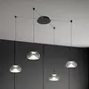 Brena - Suspension transparente décentralisée 4 lumières - Fabas Luce ...
