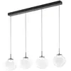 Ariel - Suspension Fabas Luce 4 lumières - LED 28W dimmable - Design s...