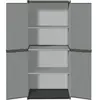 SOGENEX TOOD Lot de 3 armoires hautes de rangement 3 tablettes en résine