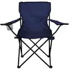 MEDIA WAVE STORE 2971 Chaise pliante camping et jardin MIAMI avec pose-verre et canettes (Bleu)