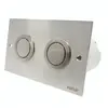 Plaque de commande pneumatique R7 mat brillant wc encastré Valsir double volume