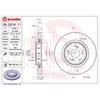 Remschijf 09D21811 Brembo