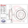 Remschijf 09D61811 Brembo