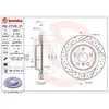 Remschijf 09C74321 Brembo