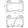 Remblokkenset schijfrem P30113 Brembo