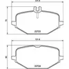 Remblokkenset schijfrem P50161 Brembo