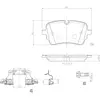 Remblokkenset schijfrem P85190 Brembo