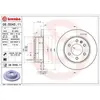 Remschijf 08D04511 Brembo