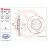 Remschijf 09B64721 Brembo