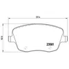Remblokken set P85057 Brembo