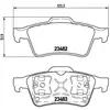 Brembo Kit De Plaquettes De Frein P59044 - 4 Pieces