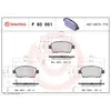 Brembo P83051 Plaquettes de Frein Avant