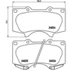 Brembo P83102 Plaquettes de Frein Avant