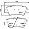 Remblokkenset schijfrem P30101 Brembo
