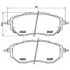 Remblokkenset schijfrem P78017X Brembo