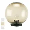SOVIL Lampe d'extérieur en thermoplastique avec sphère opale ø 25cm noir