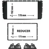 Entretoise 2 din phonocar pour autoradio