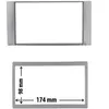 Entretoise 2 din phonocar pour autoradio