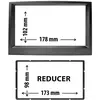 Entretoise 2 din phonocar pour autoradio