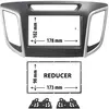 Entretoise 2 din phonocar pour autoradio