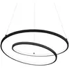 Ideal Lux OZ Dimmable Swirl 60cm Plafonnier LED Intégré Noir, 3000K