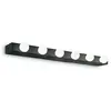 Applique murale - IDEAL LUX - PRIVE' AP6 NERO - Corps en métal - Attache E14 - Noir