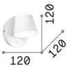 Ideal Lux Gim - Applique Murale Led Noir