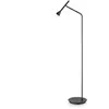 Ideal Lux Diesis Lampadaire De Travail De Lecture Led Noir 3000k