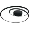 IDEAL LUX Luminaire Semi-Affleurant Del Décoratif Swirl Intégré Noir, 3000k